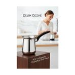 TKÇ Tkcls- Çelik Cezve 400 ml - Süt ve Kahve Cezvesi 722588
