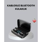 TKÇ Tws A10S Bluetooth 5.0 Kulaklık Powerbank Şarj Kutulu Mini Tasarım - Renkli