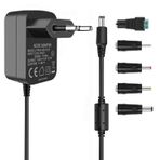 TKDY 9 V 1.5A Güç Kaynağı Adaptörü Merkezi Pozitif 5.5*2.1mm, AC 100V-240V DC 9V 1.5A Şarj için 5 ADET DC Bağlantı Noktaları ile DVD Oynatıcı, Hoparlör, Arduino UNO R3, Schwinn Bisiklet A10 ve Daha Fazlası