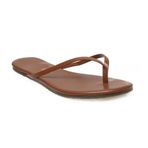 Tkees TK-2011 Taba Klasik Parmak Arası Kadın Terlik