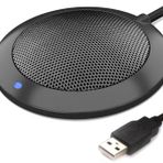 TKGOU Konferans USB Mikrofon, LED Göstergeli Bilgisayar Masaüstü Mikrofonu, Tak ve Çalıştır Çok Yönlü Kondenser PC Dizüstü Bilgisayar Mikrofonları Çevrimiçi Toplantı/Sınıf, Skype, Kayıt,