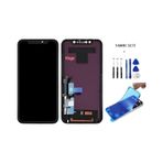 Tkgz - Apple Uyumlu iPhone Xr Lcd Ekran Dokunmatik Jk Marka + Tamir Seti + Toz Bantı siyah
