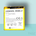 Tkgz - General Mobile Gm 8 Batarya Pil Orijinal Sıfır