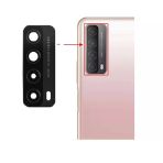 Tkgz - P Smart 2021 Arka Kamera Camı Lens Yapışkanlı