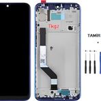 Tkgz - Xiaomi Redmi Note 7 Lcd Ekran Dokunmatik -A- Kalite Çıtalı Mavi + Tamir Seti
