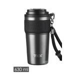 TKK 630 ML Özel Seri Çelik Mug Kahve Bardağı Pipetli/Rahat İçim 6 Saat Sıcak/12 Saat Soğuk Termos -2023 630ML