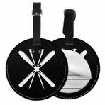 TKS MITLAN 1 Paket Kayak Kulübü Etiketi PU Deri Seyahat Seyahat Bagaj Etiketi Kış Sporları Vintage Açık Hava Macera Snowboard Bagaj Çantası Sırt Çantası Gizlilik Kapaklı Alet İsim Kimlik Etiketi Bavul