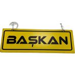 Tky Cam Süsü Yazı ’başkan’ Mdf Vantuzlu - Sarı