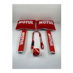 TKY Motul Oto Konfor Seti (Boyun Yastığı, Kemer Pedi, ayna ipi, cam süsü 6 parça)
