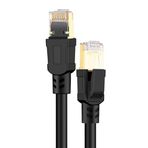 Tkz Lunatic 1552 Cat8 3 Metre 40Gbps S/Ftp 2000MHz Yüksek Hızlı 26 AWG kablo, S/Ftp Esnek Korumalı Bükümlü Çift 25/40 Gb/sn RJ45 8P8C Altın Kaplama Cat8 İnternet Kablosu (3 METRE CAT8 1552)