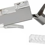 Tkz Lunatic 2942 Cat7 RJ45 METAL Ethernet Konnektörü Jack CAT7 U/FTP & S/FTP ve CAT6A S/FTP & U/FTP tipi Uyumludur (10)