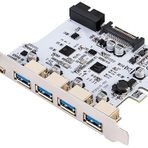Tkz Lunatic 8550 Pci-e Express To Usb 3.0 Type C Hub Ters çevrilebilir USB-C/Type-C konektör tasarımı 5 Port 7 adede kadar USB 3.0 cihazını destekler 4xUSB 3.0 1xType-C dişi konnektör. Çoklayıcı Kart