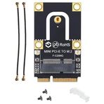 Tkz Lunatic 8850 Mini Pci-e Express To M.2 Ngff Wifi Wireless Bluetooth Çevirici Mini PCI-E To M.2/Ngff Sadece KEY A+E to PCI-E destekler (Tekli Key E desteklemez) Dönüştürücü Kart