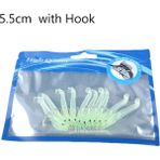 Tlg Shop 3-5.5cm Stili Yazın Çanta Yumuşak Karides Solucanları Balık Cazibesi Silve Silikon Wobblers Olta Takımı Jig Kurtçuk Balık Tutma Yemi Jig Kafa Yemi 8cmg (Yurt Dışından)