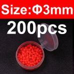 Tlg Shop 3mm 200 Adet Kırmızı Stil Wifreo Oft Mini Fly Bağlama Parlayan Boncuklar Fly Bağlama Malzemesi Islak Sinek Tuzlu Su Balıkçılığı Sabiki Fly Aydınlık Sıcak Boncuklar Yumurta Karaca (Yurt Dışından)