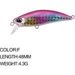 Tlg Shop 56-F Tarzı 1 Adet Minnow Balıkçılık Cazibesi 3D Gözler G Plastik Sert Yem Yapay Lures Wobbler Crankbait Kış Deniz Balıkçılığı Bas Mücadele (Yurt Dışından)