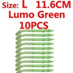 Tlg Shop Lumo Yeşil L 10'lu Stil Wifreo Çok Renkli Yumuşak Plastik Yem Balığı Sabiki Rig Yılan Balığı Cazibesi Tuzlu Su Balıkçılık Cazibesi Boyut 7cm 8.5ccm (Yurt Dışından)
