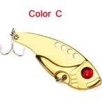Tlg Shop No.3 Tarzı Metal Vıb Lures 6cm 11G Canlı Titreşimler Kaşık Cazibesi Balıkçılık Yemi Bas Yapay Sert Yem Ağustosböceği Cazibesi Vıb Yem 3D Gözler (Yurt Dışından)