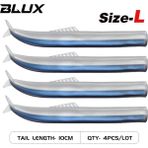 Tlg Shop Size.l Clr.h Kuyruk Stili Blux Flash Kum Yılan Balığı 10CM.5CM Yumuşak Balıkçılık Cazibesi Kuyruk Jig Kafa Minnow Yapay Yem Tuzlu Su Levrek Swimbait Takımı Dişli (Yurt Dışından)