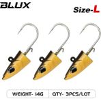 Tlg Shop Size.l Color.a Stili Blux Flash Kum Yılan Balığı 14GG Yumuşak Balıkçılık Cazibesi Kuyruk Jig Kafa Kanca Minnow Yapay Yem Tuzlu Su Levrek Swimbait Takımı Dişli (Yurt Dışından)