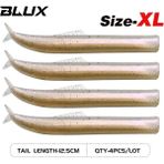 Tlg Shop Size.xl Clr.f Kuyruk Stili Blux Flash Kum Yılan Balığı 10CM.5CM Yumuşak Balıkçılık Cazibesi Kuyruk Jig Kafa Minnow Yapay Yem Tuzlu Su Levrek Swimbait Takımı Dişli (Yurt Dışından)