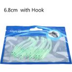 Tlg Shop Tip 2 -6,8 cm Stili Çanta 8cmg Yumuşak Karides Solucanlar Balık Cazibesi Gümüş Silikon Wobblers Olta Takımı Jig Kurtçuk Balıkçılık Yemi Jig Kafa Yemi (Yurt Dışından)