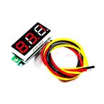 TLS Robotik 0.28 Inch 0-100V/DC 3 Kablolu Kırmızı Mini Dijital Voltmetre