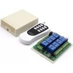TLS Robotik 12V 433MHZ 8 Kanallı Kablosuz Kumandalı Rf Alıcılı Röle Modülü (Kutulu)