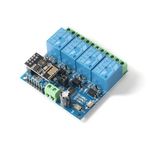 TLS Robotik ESP8266 Esp-01 12V 4 Kanallı Wifi Röle Modülü - Akıllı Ev Uzaktan Kontrol Anahtarı