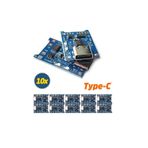 TLS Robotik TP4056 10 Adet Ters Akım Korumalı Type-C Lityum Pil Şarj Devresi