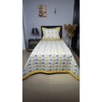 Tly Home Textiles Çift Taraflı Bulutlu Kapitone Yatak Örtüsü Takımı - 160 x 240 cm - Beyaz