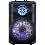 Tlzn GD-904 Dijital LED Göstergeli Fm Radyolu Mikrofonlu Rgb Tws 8 Inç Stereo Bass Kablosuz Karaoke - Siyah