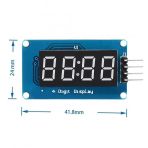 Tm1637 4 Hane Bit Seri Kirmizi 7 Segment Ekran 0.36 Inch Saat Iıc Dijital Gosterge Display Alarm