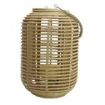 Tmall Home Design Center T.Concept Dekoratif Halatlı Rattan Cam Hazneli Mumluk Küçük