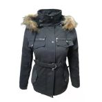 Tmberline Tb3435 Kadin Gabardin Kapusonu Kurklu Kisa Boy Mont