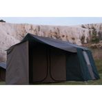 Tmç Camping KAPI SİNEKLİKLİ 2+1 L Mutfaklı Double Kamp Çadırı 4-6 Kişilik - Yeşil