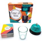 TMD Retail Turnt Up Trivia Yetişkin İçme Oyunu, Çağrı Zili, Trivia Kartları, Zil, 42,5 ml Shot Bardağı (44 mL), Bekarlığa Veda Partisi, Doğum Günü Partileri