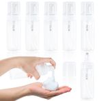 TMLECE TM Köpük Pompa Şişesi 5.5oz/150ml Şeffaf Boş Köpük Şişe Pompası, Sabun için Seyahat Köpüğü Şişesi, Şampuan, Temizleme Köpüğü Dispenseri Şişesi Doldurulabilir (6'lı Paket)