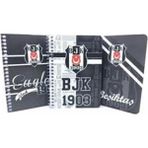 tmn bloknot not defteri beşiktaş spiralli karton kapak a6 küçük boy 108 591711 (36 lı paket) - Karışık