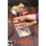 TMOGG 2'li Sihirli Tuzluk - 2'li Boncuk Detaylı Sihirli Tuzluk Asa Tuzluk 2li Yıldız Tuzluk