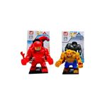 tmtoysandmore Kırmızı ve Kahve Hulk Lego Avengers Oyuncak 2li