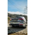 TMZ Garage Audi A4 B9 S-Line Difüzör 2019-2024 | Parlak Siyah Sportif Arka Tampon Difüzörü