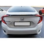 TMZ Garage Honda Civic 2012+ Geniş Spoiler Bagaj Üstü Abs Plastik Piano Black