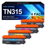 TN-315 TN315 Toner Kartuşu Brother TN 315 TN315 TN310 Toner ile Uyumlu Brother HL-4140CW HL-4570CDW HL-4570CDWT MFC-9560CDW MFC-9970CDW Yazıcı ile Çalışır (Siyah Camgöbeği Sarı Macenta)