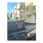 TN TUNING NET Tofaş T Logo Aynalı Pleksi Ayna Süsü Dikiz Aynası Süsü Lazer Kesim