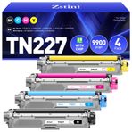 TN227 Toner Kartuşu 4'lü Paket Yüksek Verimli Yedek Brother TN-227 TN223 Toner Brother HL-L3270CDW HL-L3230CDW HL-L3210CW HL-L3290CDW MFC-L3710CDW MFC-L3750CDW MFC-L3770CDW Yazıcı ile Uyumlu