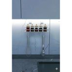 TncPatiShop Yapışkanlı 4 Adet Kancalı Banyo Mutfak Rafı Banyo Duş Duvar Düzenleyici Organizer Raf Beyaz