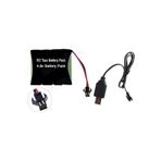 TNL 4.8V 1100MAH Oyuncak Araba Bataryası Siyah Soket+Usb Şarj Cihazı