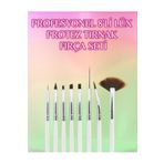 TNL PROTEZ TIRNAK KALICI OJE NAİL ART FIRÇA SET 8 Lİ