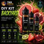 Tns Kimya Dıy Kit 30ML / 60ML / 120ML –backyard-Greyfurt, Çilek, Nar ve Kivi- Premium Mix Gıda Aroması - 60 ml